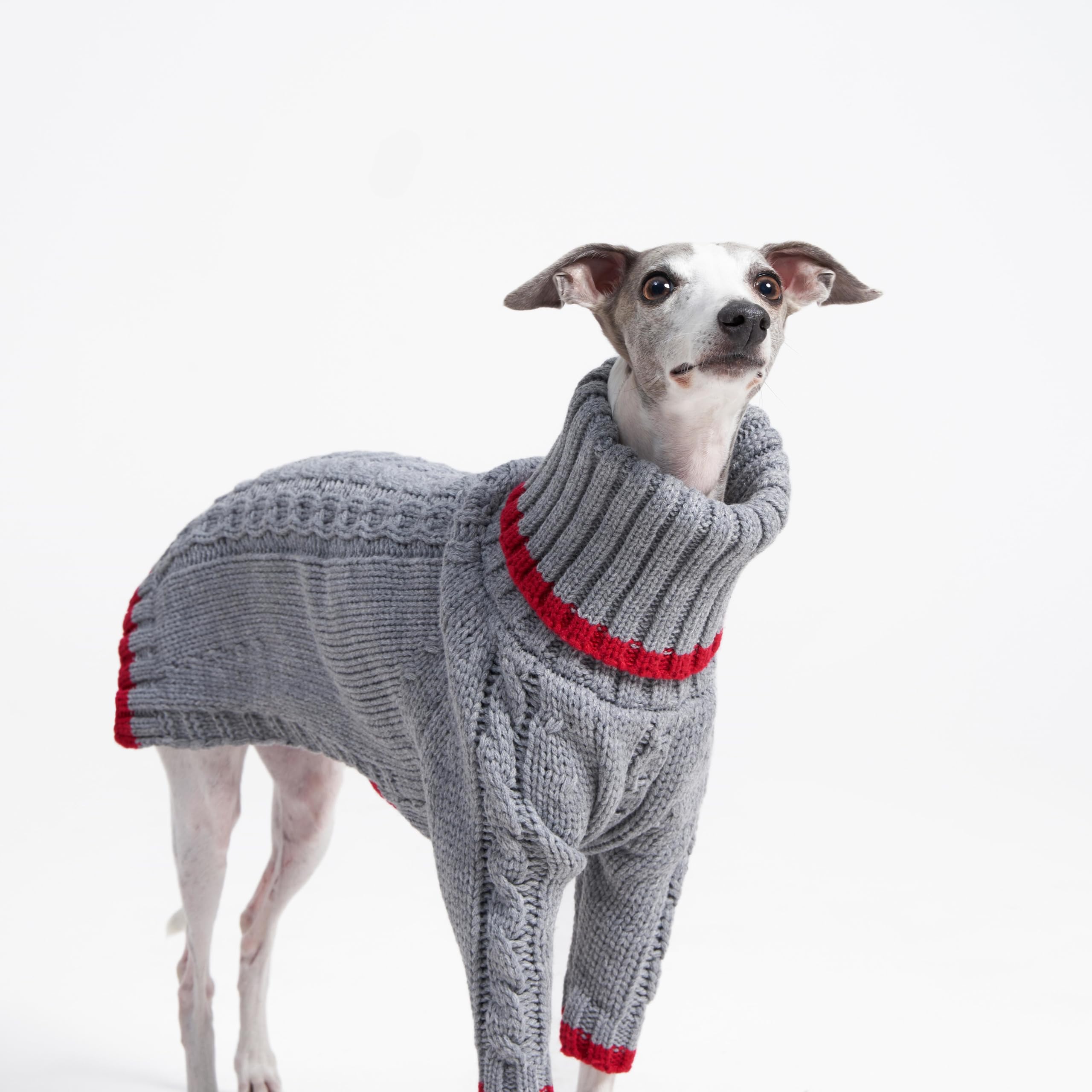 ESCCBOO Italian Greyhound Clothes, Warm Sweater for Whippets, Dog